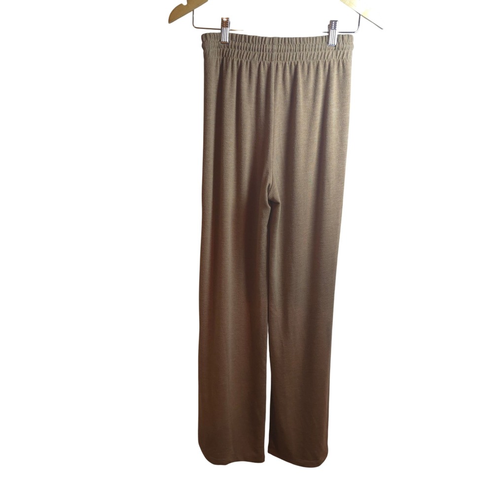 Wilfred Free XS Taupe Knit Wide Leg Pants Lounge Soft Pull On Stretch Minimalist - Picture 12 of 13